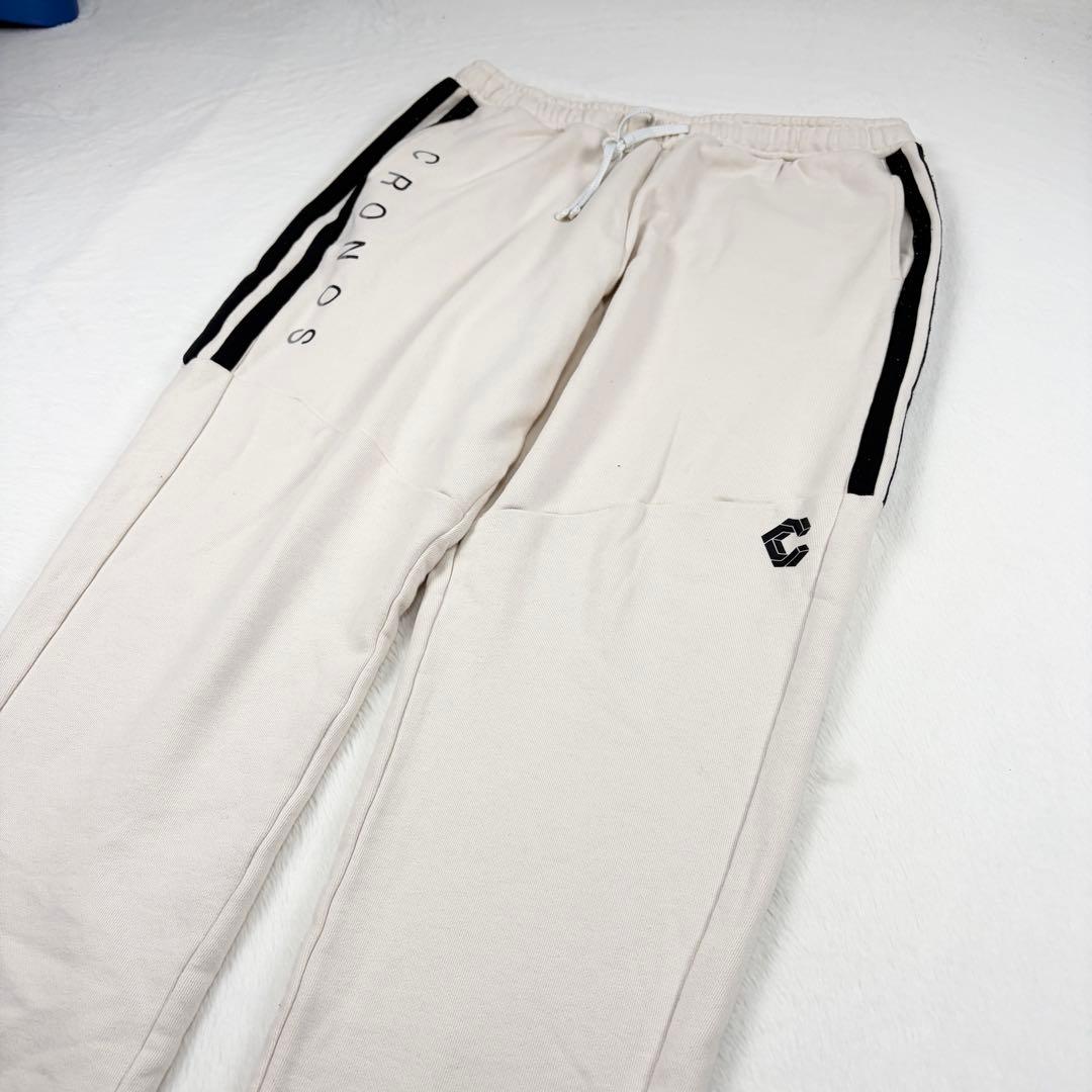 b1642【cronos】トラックパンツ　スウェット　ベージュ　XL　完売品