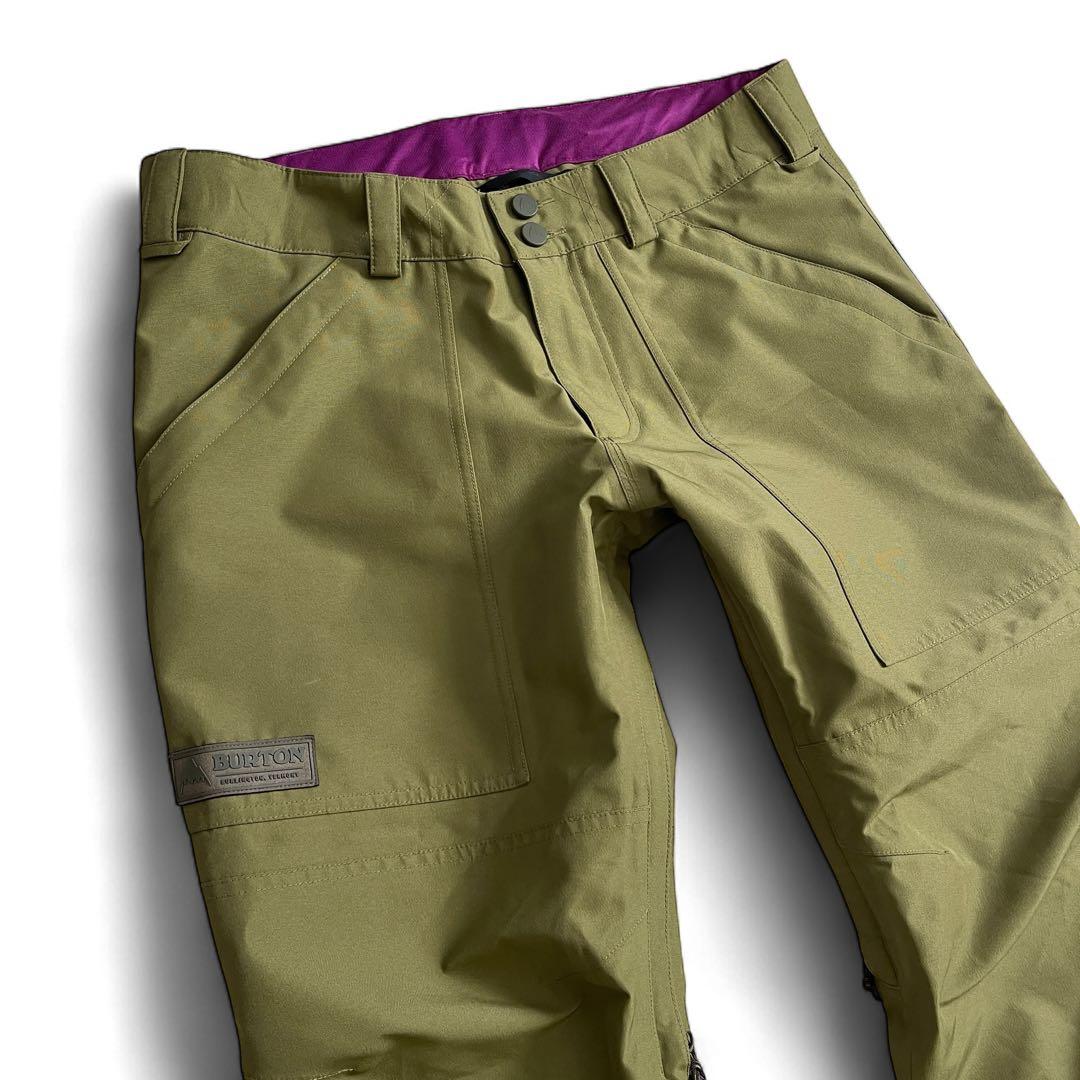 美品　BURTON ゴアテックスパンツ　カーキ　M