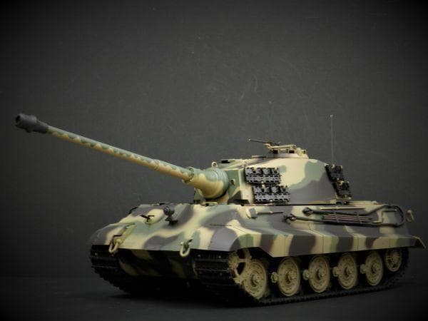 技術基準適合証明済 ヘンロン 1/16 キングタイガー ヘンシェル砲塔