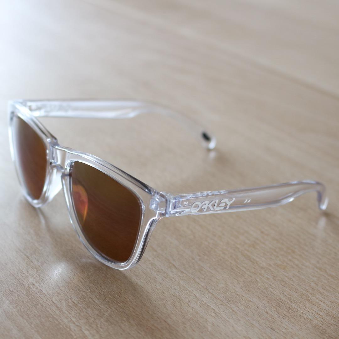 オークリー フロッグスキン Frogskins prizm カスタム 偏光レンズ
