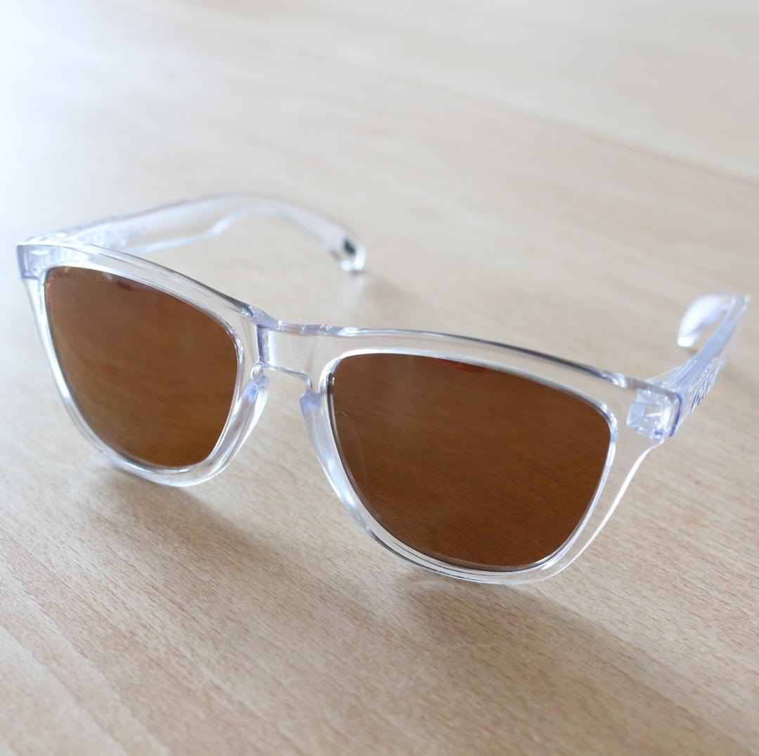 オークリー フロッグスキン Frogskins prizm カスタム 偏光レンズ