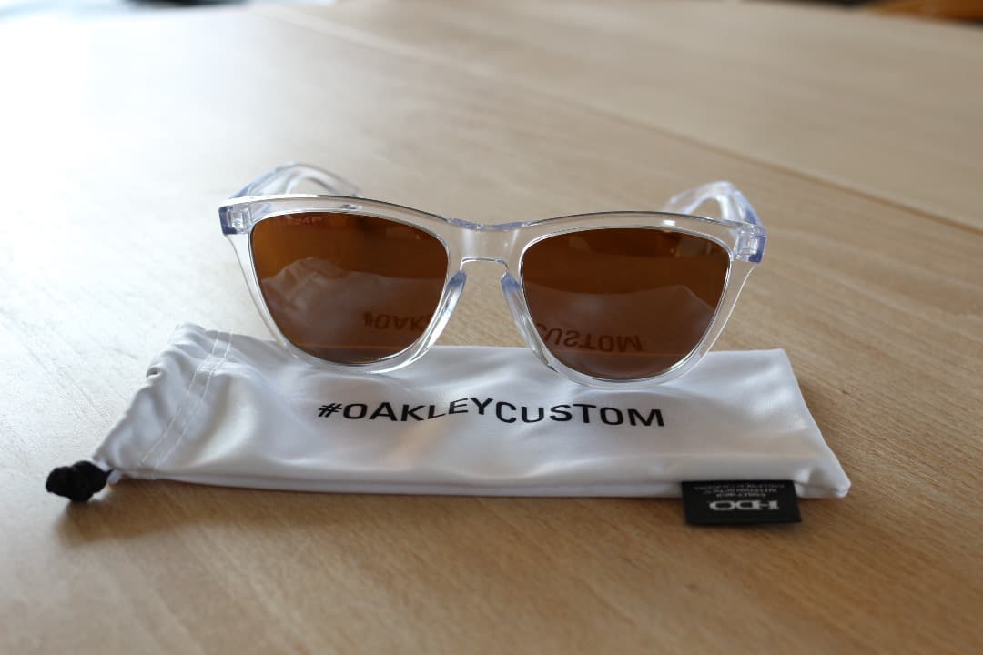 オークリー フロッグスキン Frogskins prizm カスタム 偏光レンズ