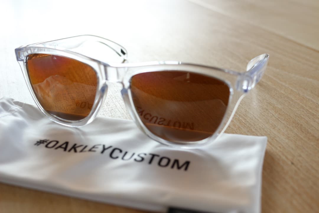 オークリー フロッグスキン Frogskins prizm カスタム 偏光レンズ