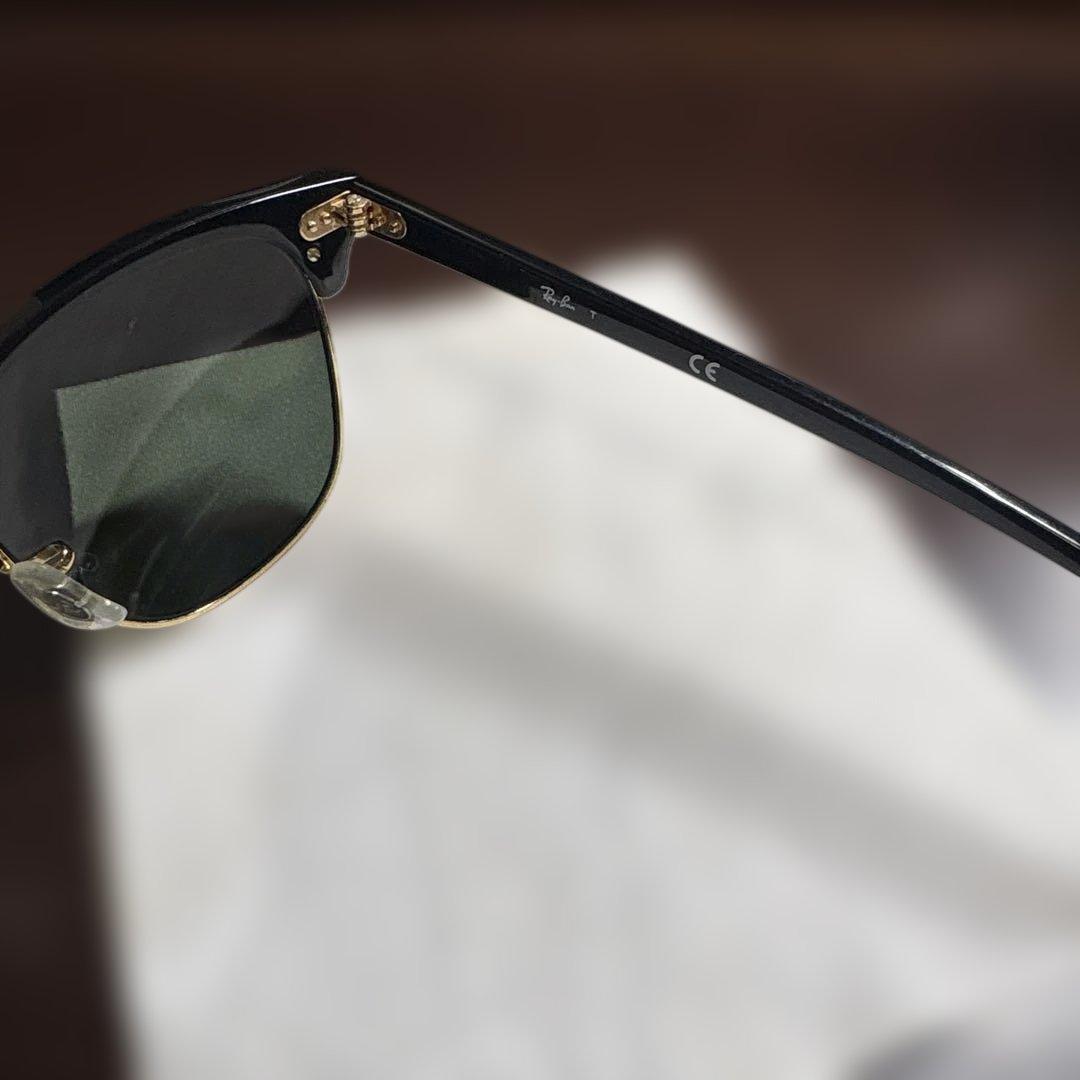 Ray-Ban Clubmaster サングラス 146mm ブラック/ゴールド