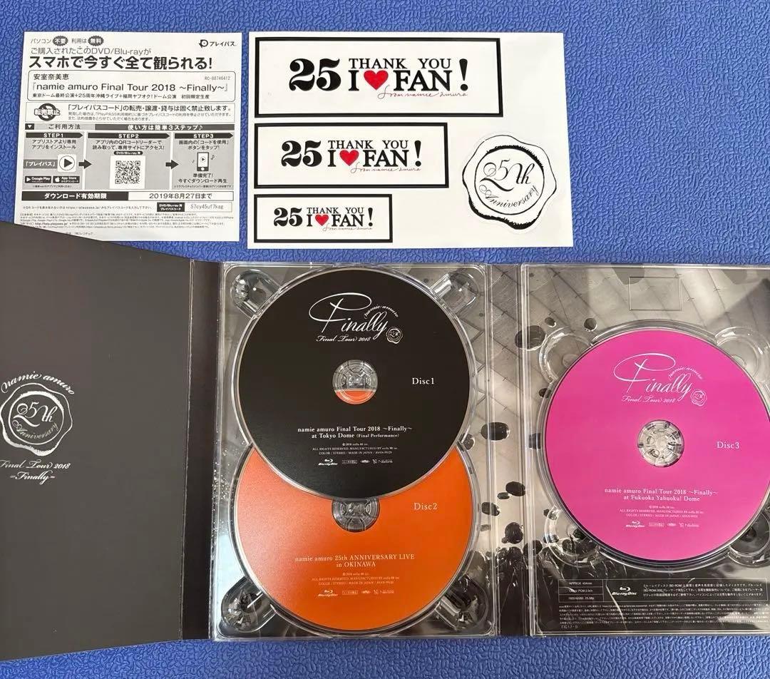 美品❗️①安室奈美恵FinalTour2018Blu-ray②25周年記念トランプ