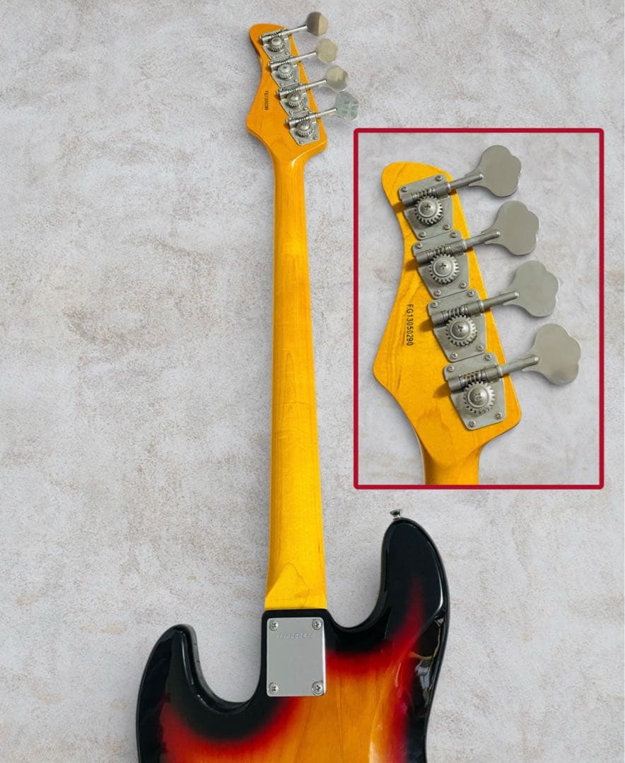 FERNANDES RJB-380 JAZZ BASS サンバースト色