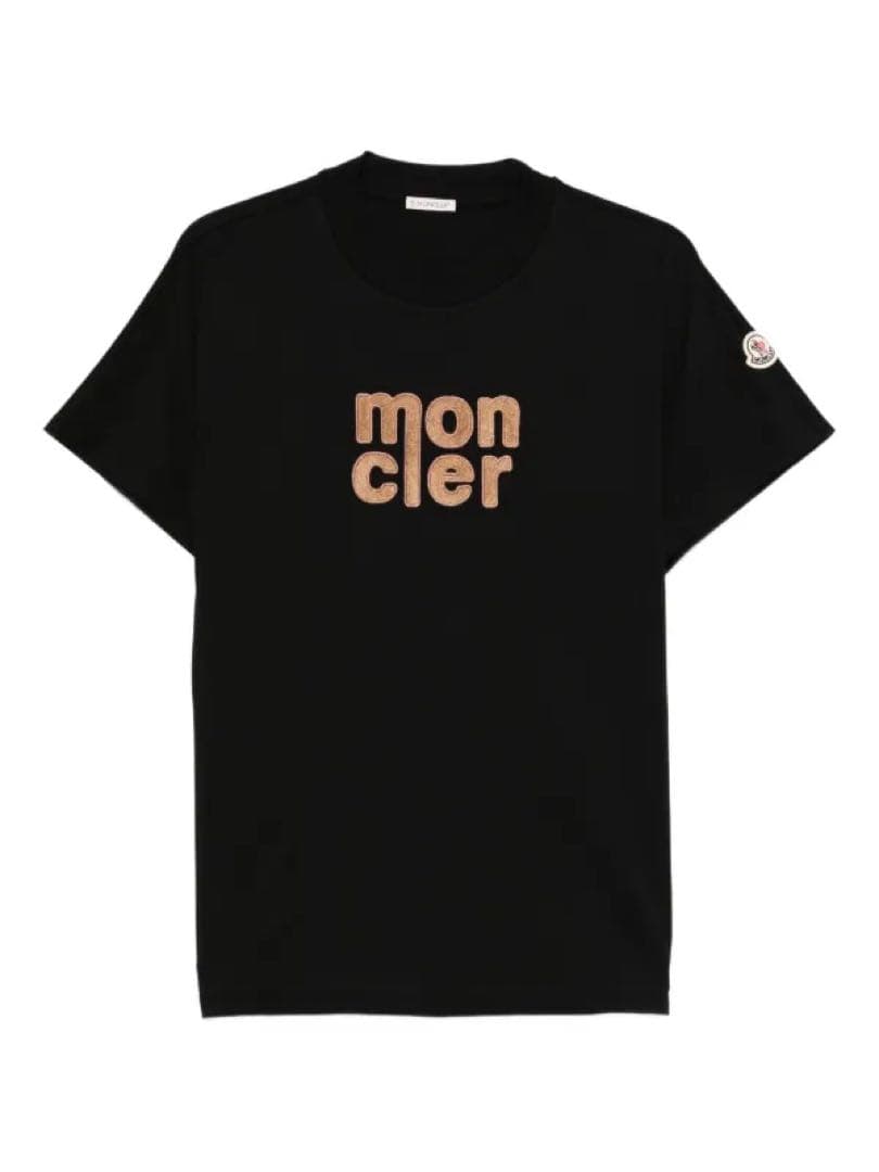 モンクレール ロゴTシャツ ブラック