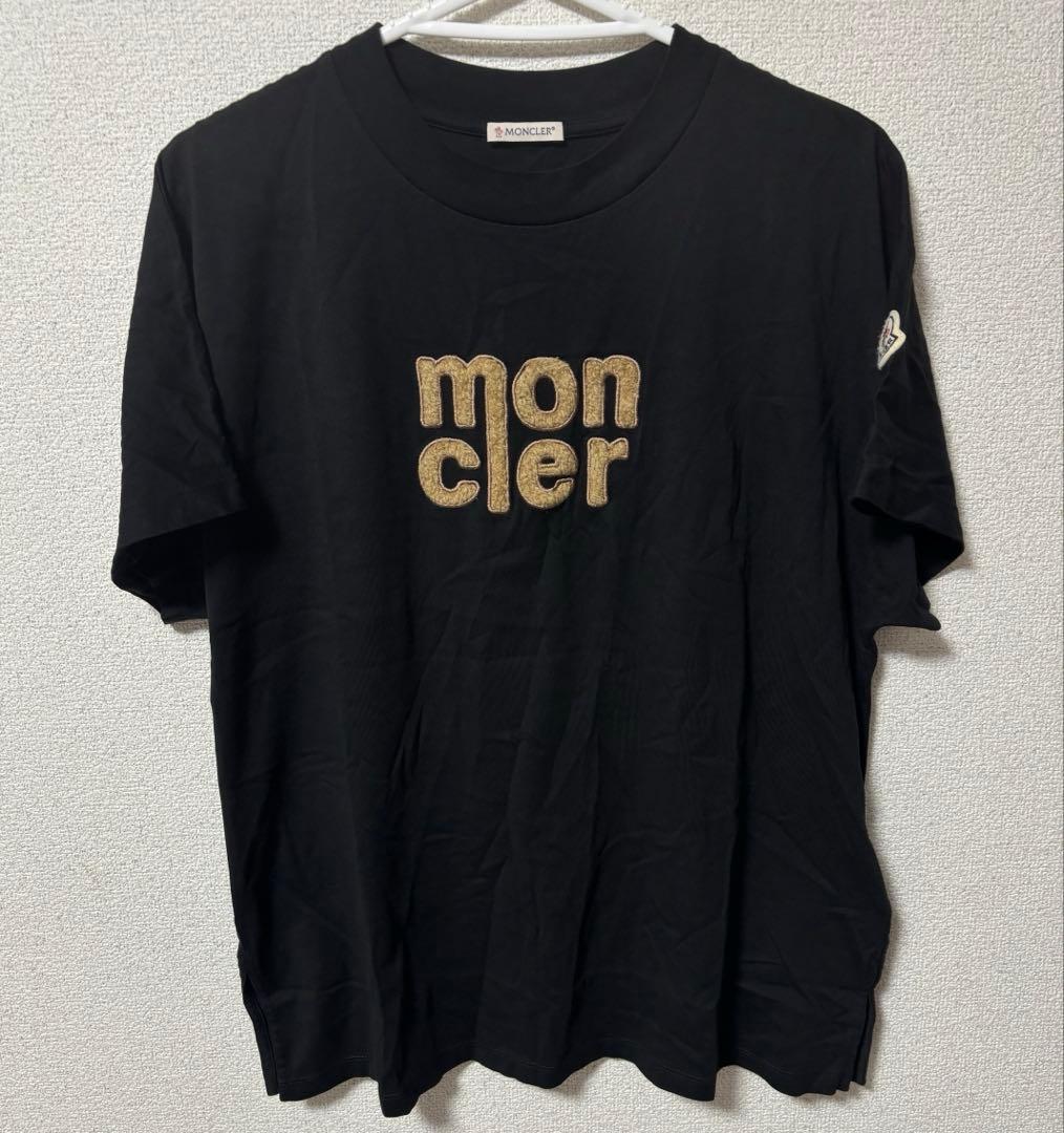 モンクレール ロゴTシャツ ブラック