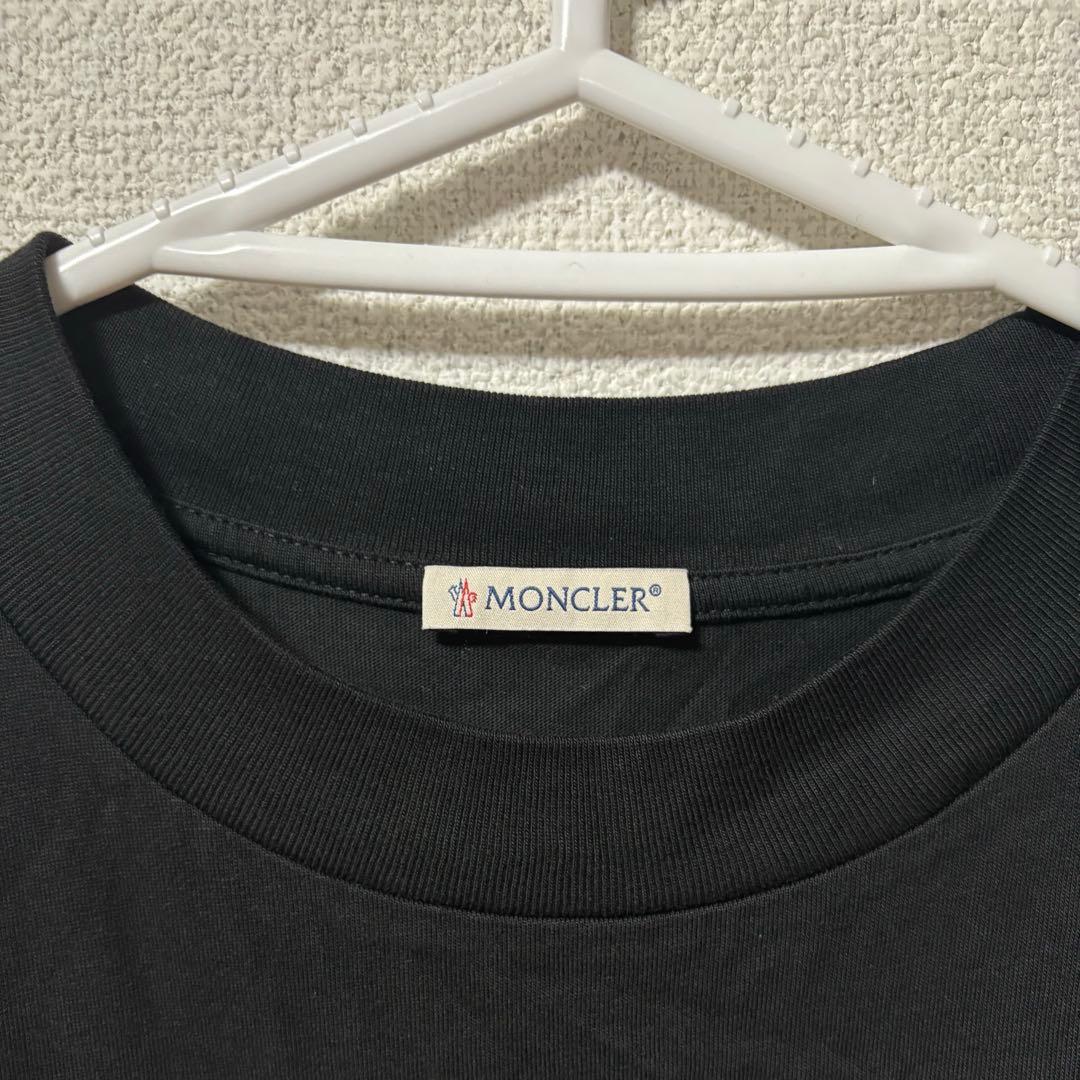 モンクレール ロゴTシャツ ブラック
