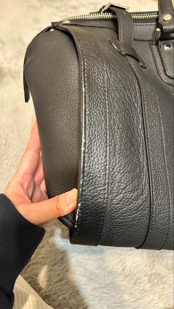 【非売品】ベンツ黒 レザー ボストンバッグ