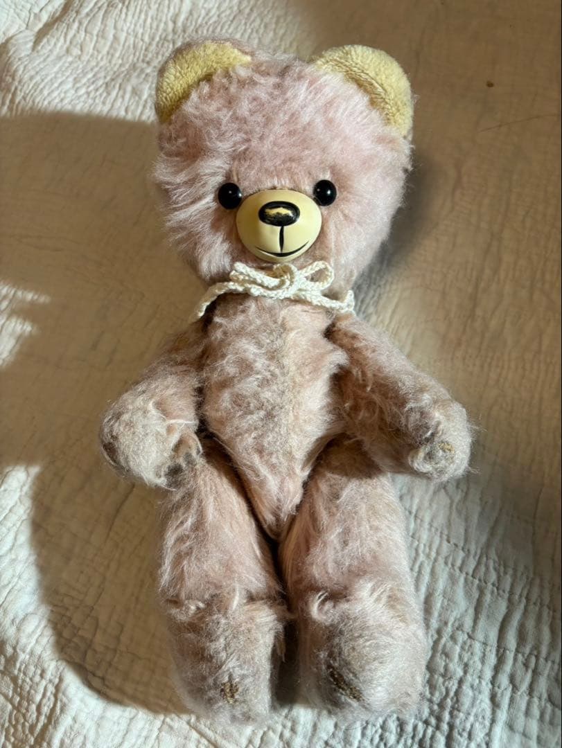 DDRベア ふわもこ ヴィンテージベア ベルリンベア 希少ピンク .