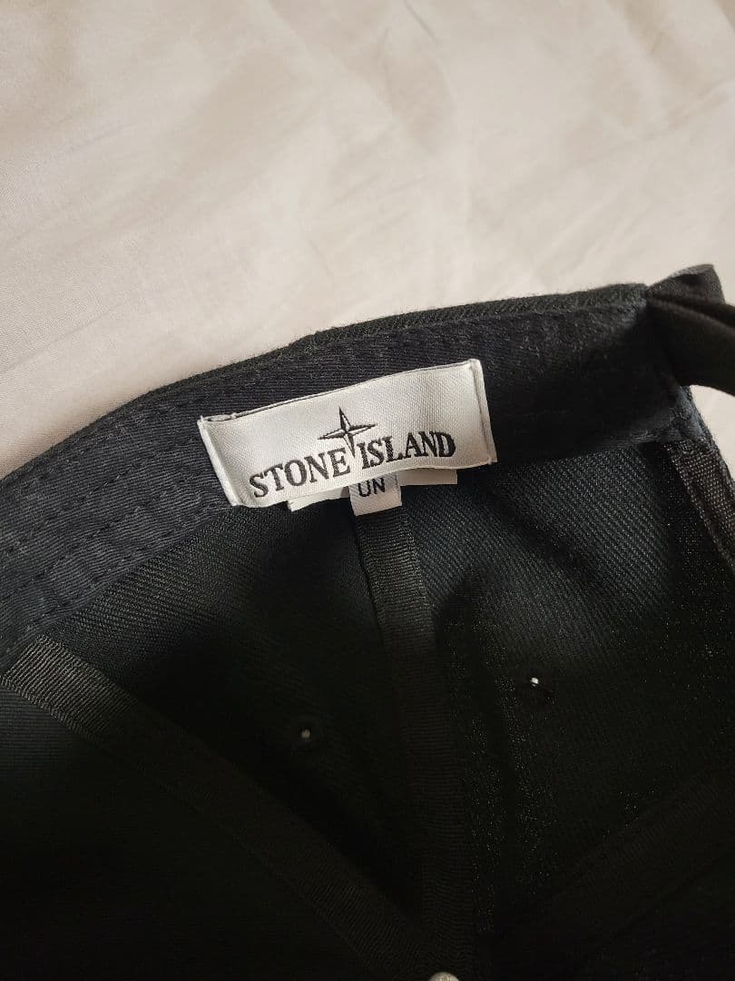 STONE  Cap Black ストーンアイランド キャップ 帽子
