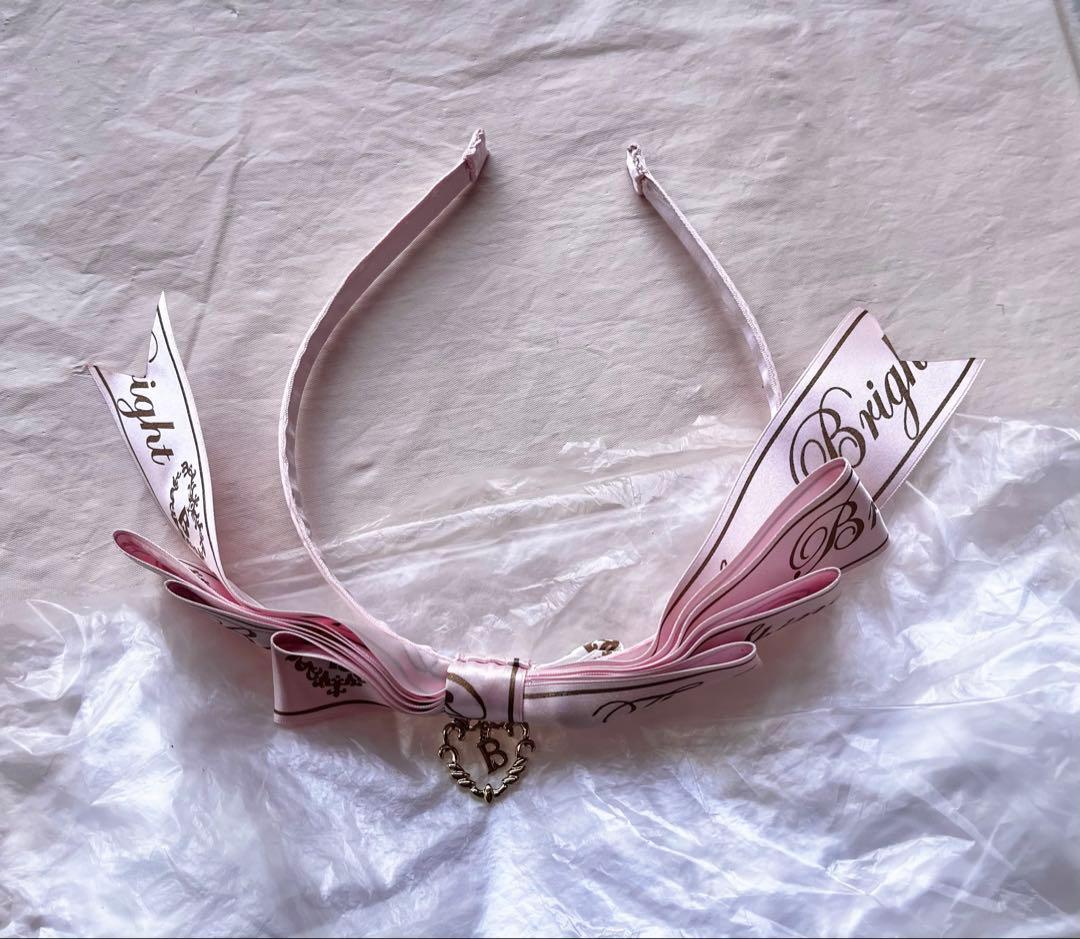 【試着のみ】BABYリボンリボンカチューシャ ピンク