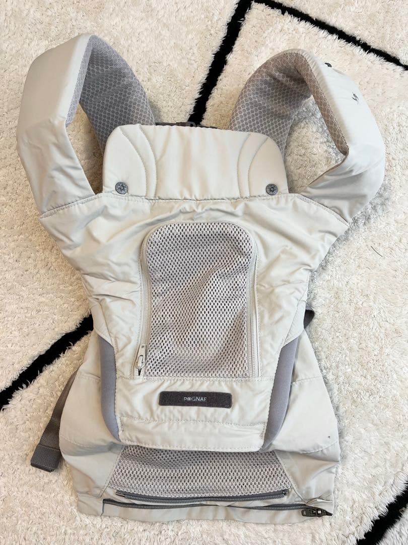 ポグネー　抱っこ紐　マックス　オールインワン　ベージュ　ヒップシート