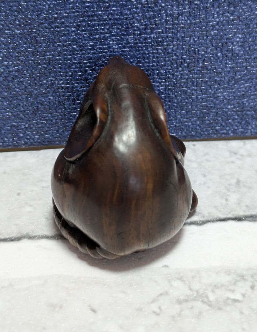 【古美術】「ねずみ型　根付」縁起物 根付 Netsuke 　精密彫刻