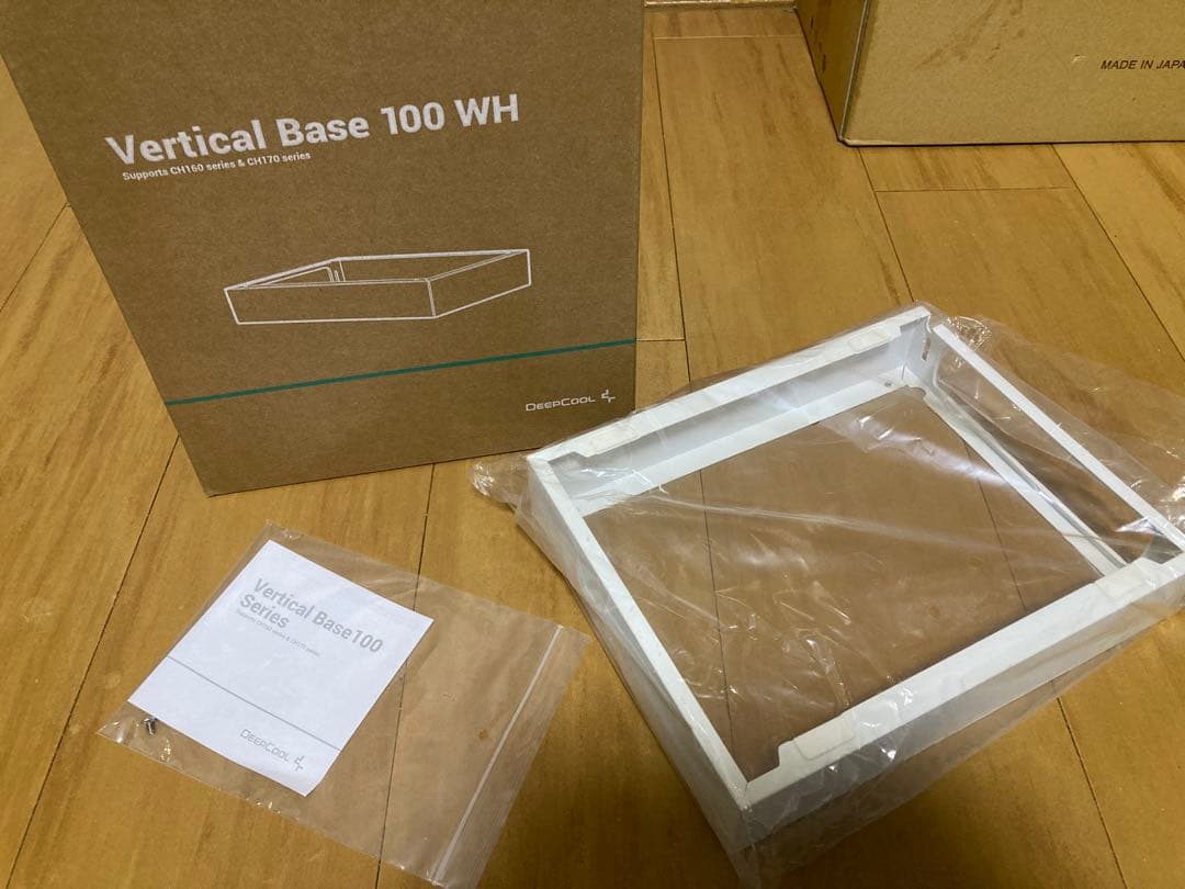 DeepCool CH160 WH 開封未使用品と縦置きベース