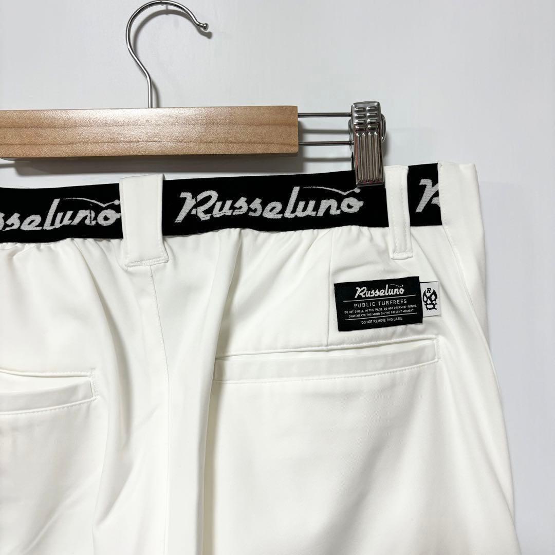 ラッセルノ ゴルフ ストレッチ スキニー カーゴ ロングパンツ ホワイト L 5