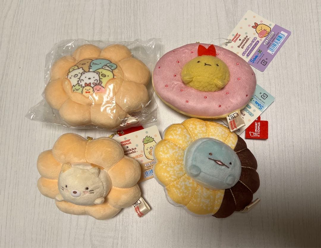 【B】すみっコぐらし　ミスドコラボ　てのりぬいぐるみ他15点セット