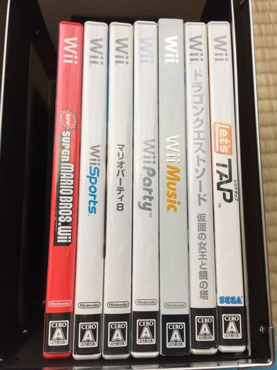 任天堂ニンテンドーWii☆ソフト7枚付き レッツタップ