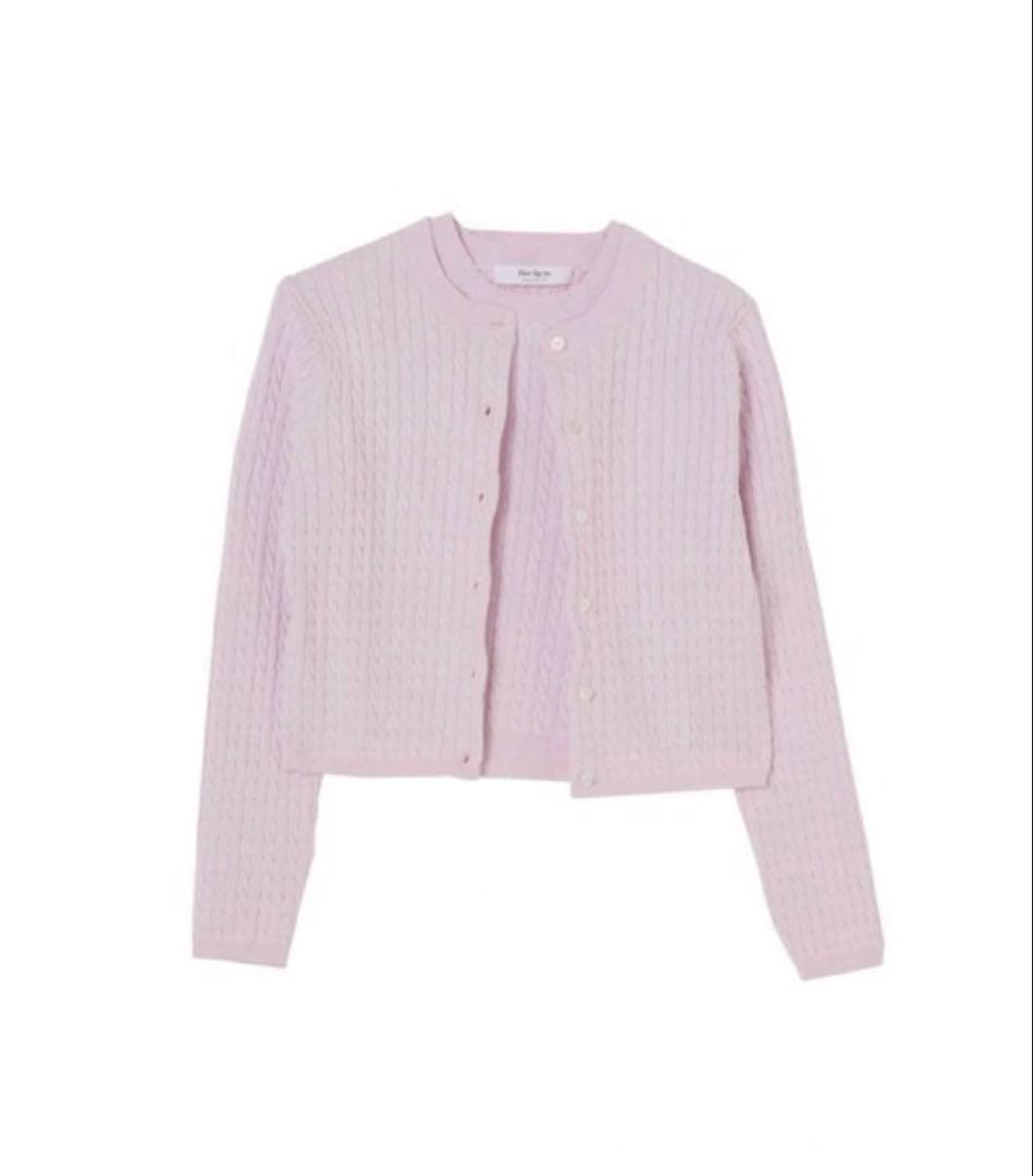 トップス Herlipto Essential Cable Knit Set M pink