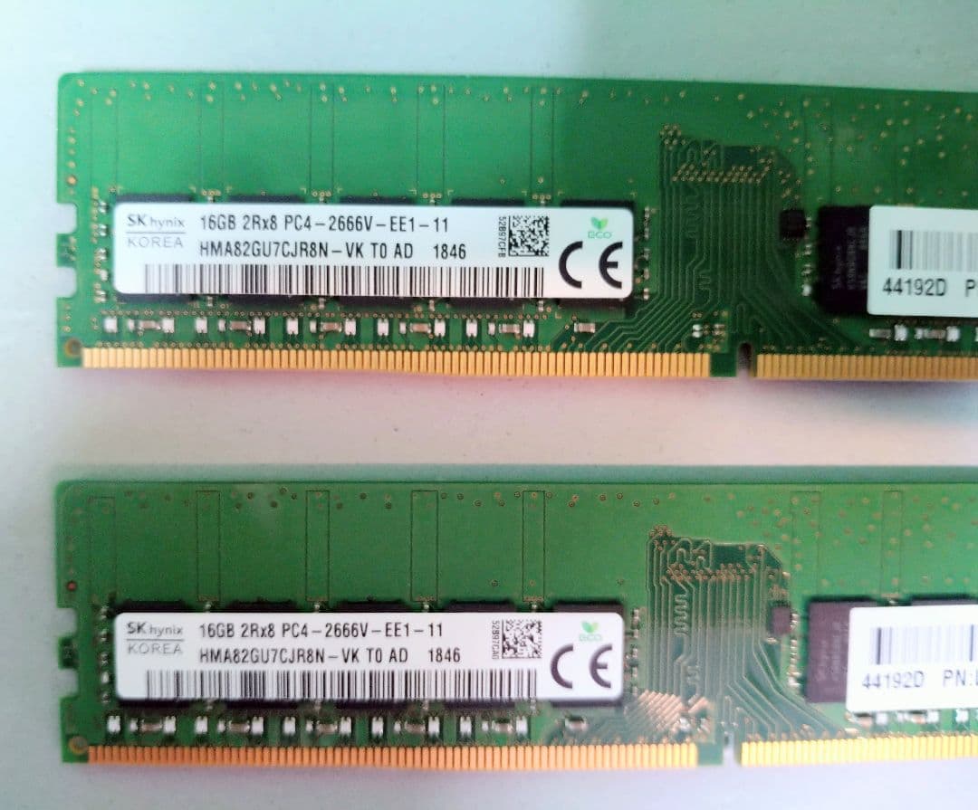 SKHYNIX PC4-2666V 16GBx2枚