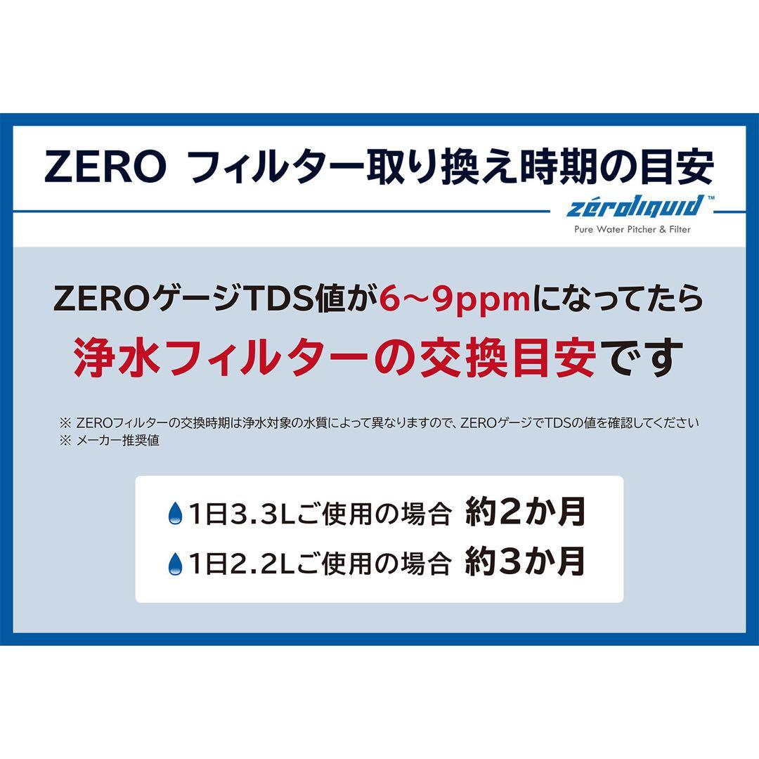 6層浄水フィルター搭載 ZEROピッチャー 16280円相当