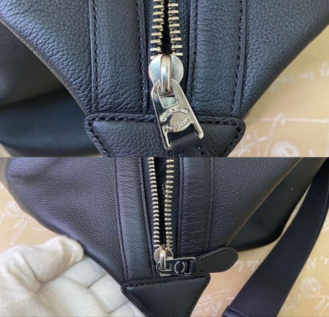 COACH ボストンバッグ/ハンドバッグ オールブラック レザー H99