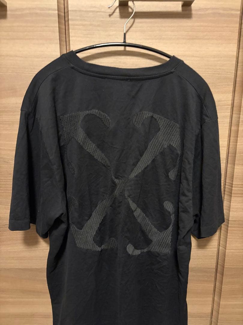 Off-White 刺繍　ブラック Tシャツ
