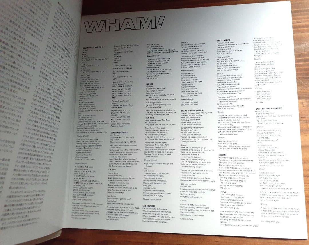 ワム!　Wham! 2LP Final＋オーバーナイトサクセス
