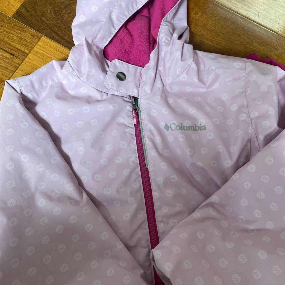 早い者勝ち　コロンビア　スキーウェア　XS 120 女の子　ピンク
