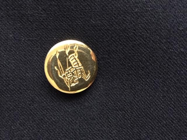 良品　BURBERRY ネイビー ダブルブレストジャケット