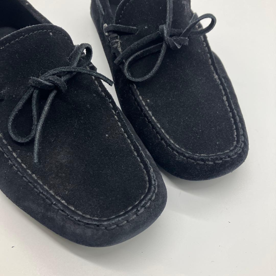 TOD'Sトッズ　ゴンミーニ　スエード　ドライビングシューズ　黒　25cm
