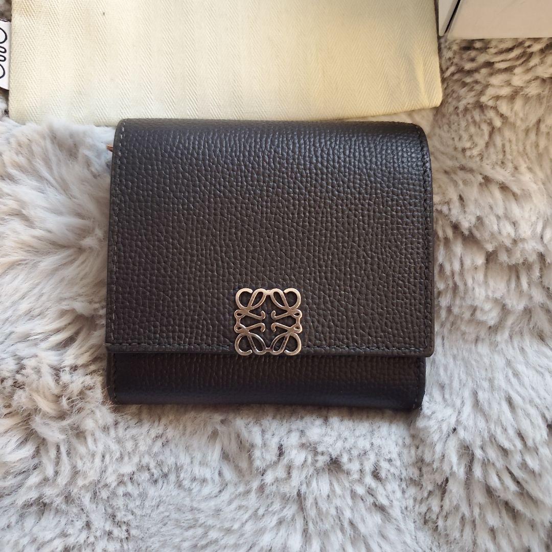 LOEWE コンパクト フラップウォレット ブラック