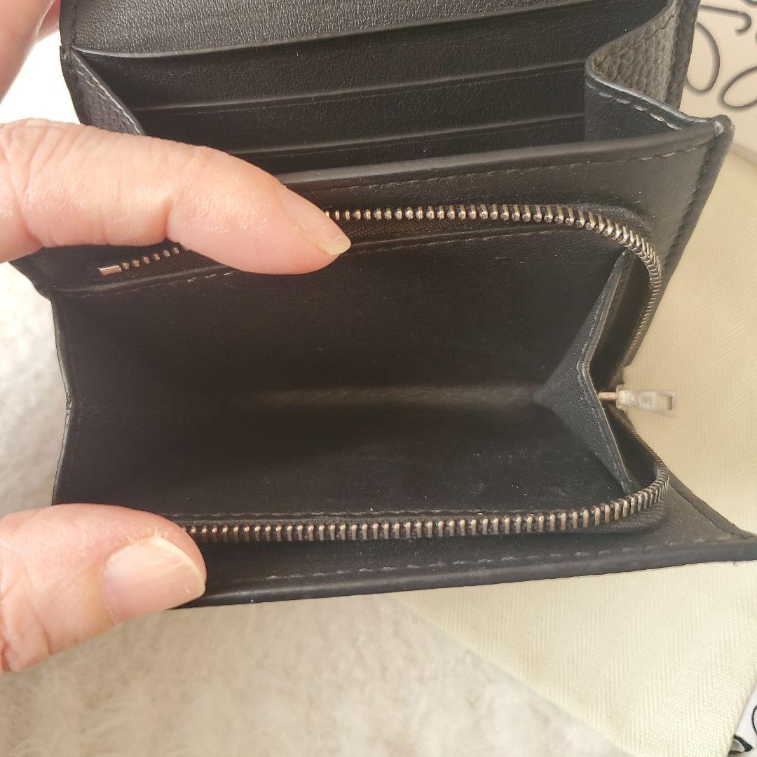 LOEWE コンパクト フラップウォレット ブラック