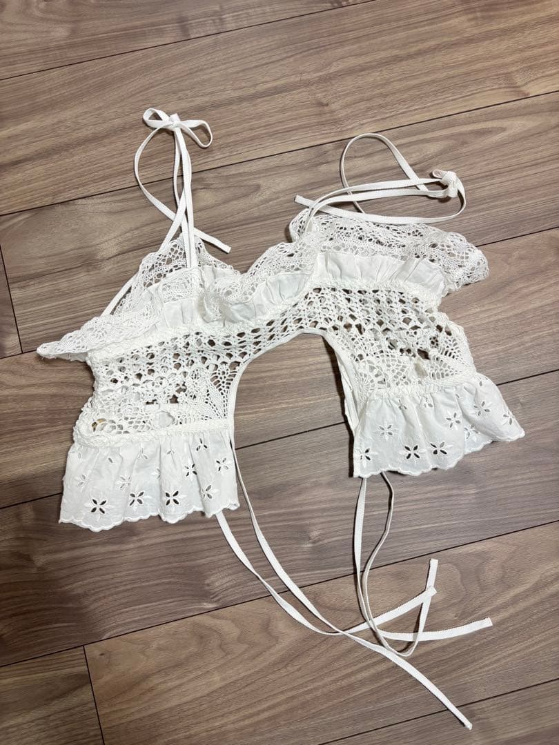 トップス MALION vintage / 4way lace camisole-B