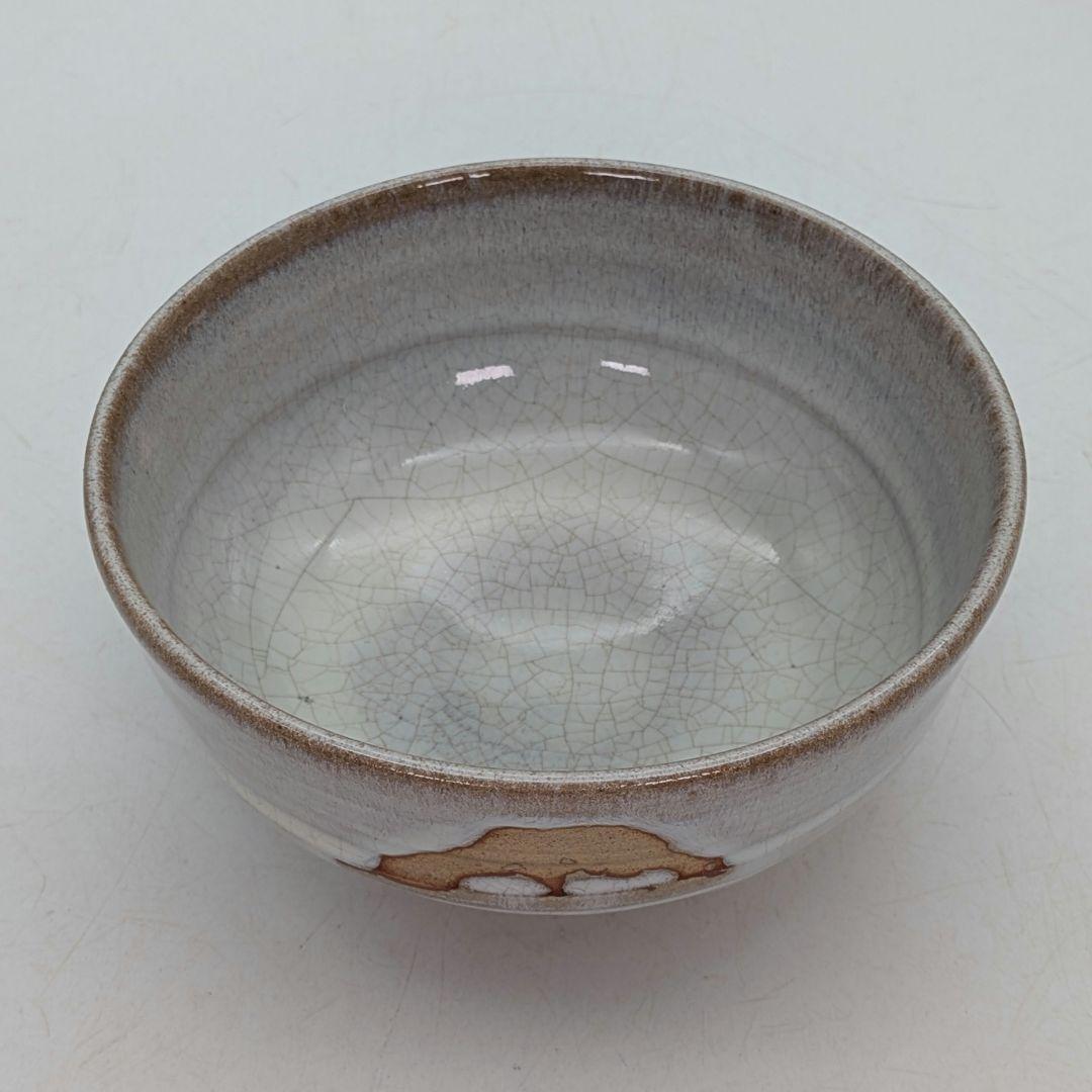 七代窯元大塩正人 萩釉窯変茶盌 共箱共布栞 赤膚焼 抹茶碗 抹茶茶碗 茶道具