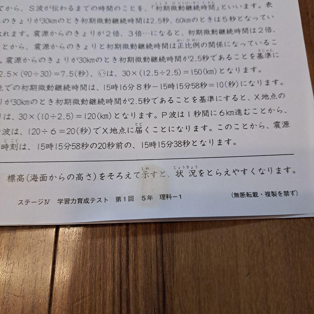【専用】日能研 5年 2022年 育成テスト後期9回分 冬期講習テキスト&テスト