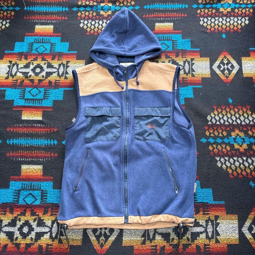 希少!! 90s OLD STUSSY OUTDOOR フリース ベスト