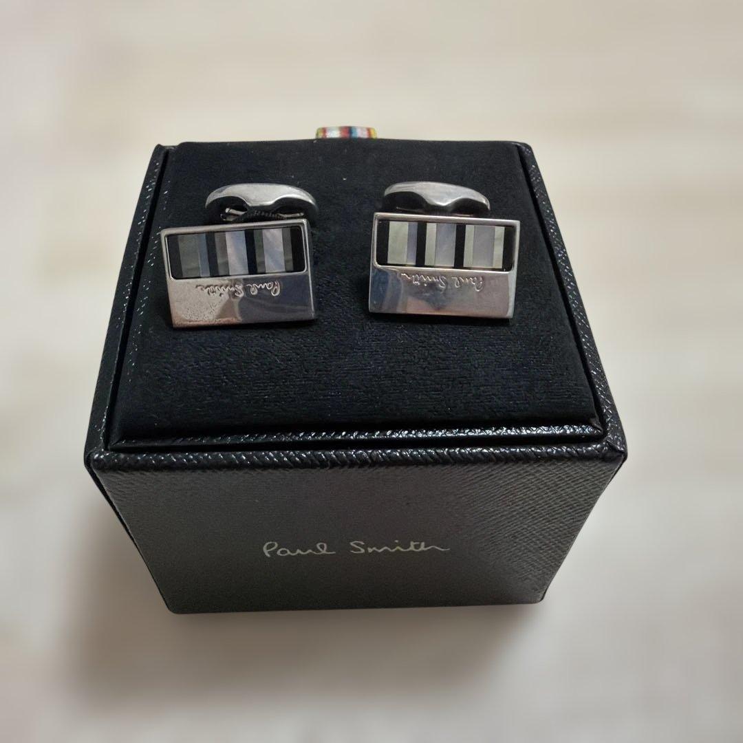【最終価格】Paul Smith ストライプカフリンクスセット