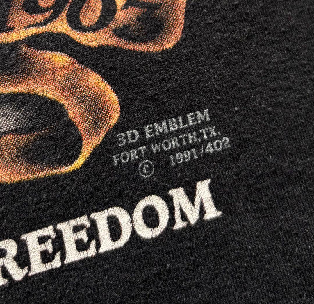 90s HARLEY DAVIDSON 3D EMBLEM TシャツUSA製