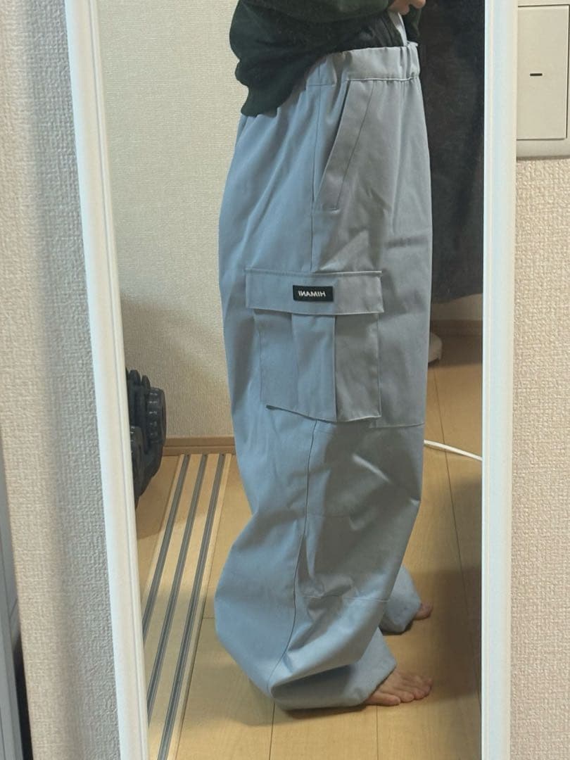 HIMANI スノーボードウェア　水色　Mサイズ 下ズボンのみ