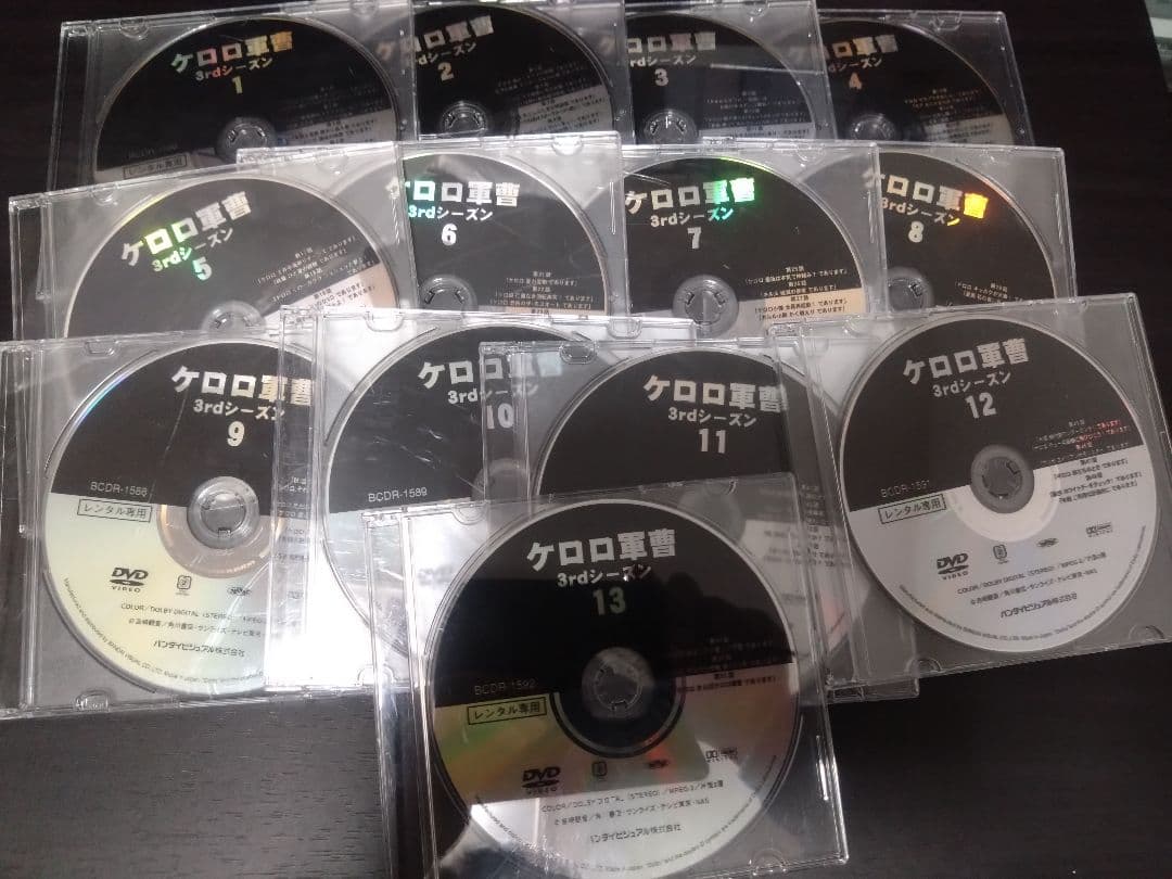 ケロロ軍曹 DVD 2〜7シーズン　レンタル落ちまとめ売り