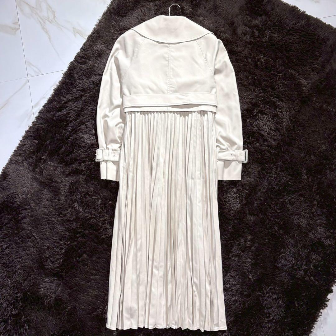 【美品】セルフォード 22SS 4wayプリーツトレンチコート ベージュ 36