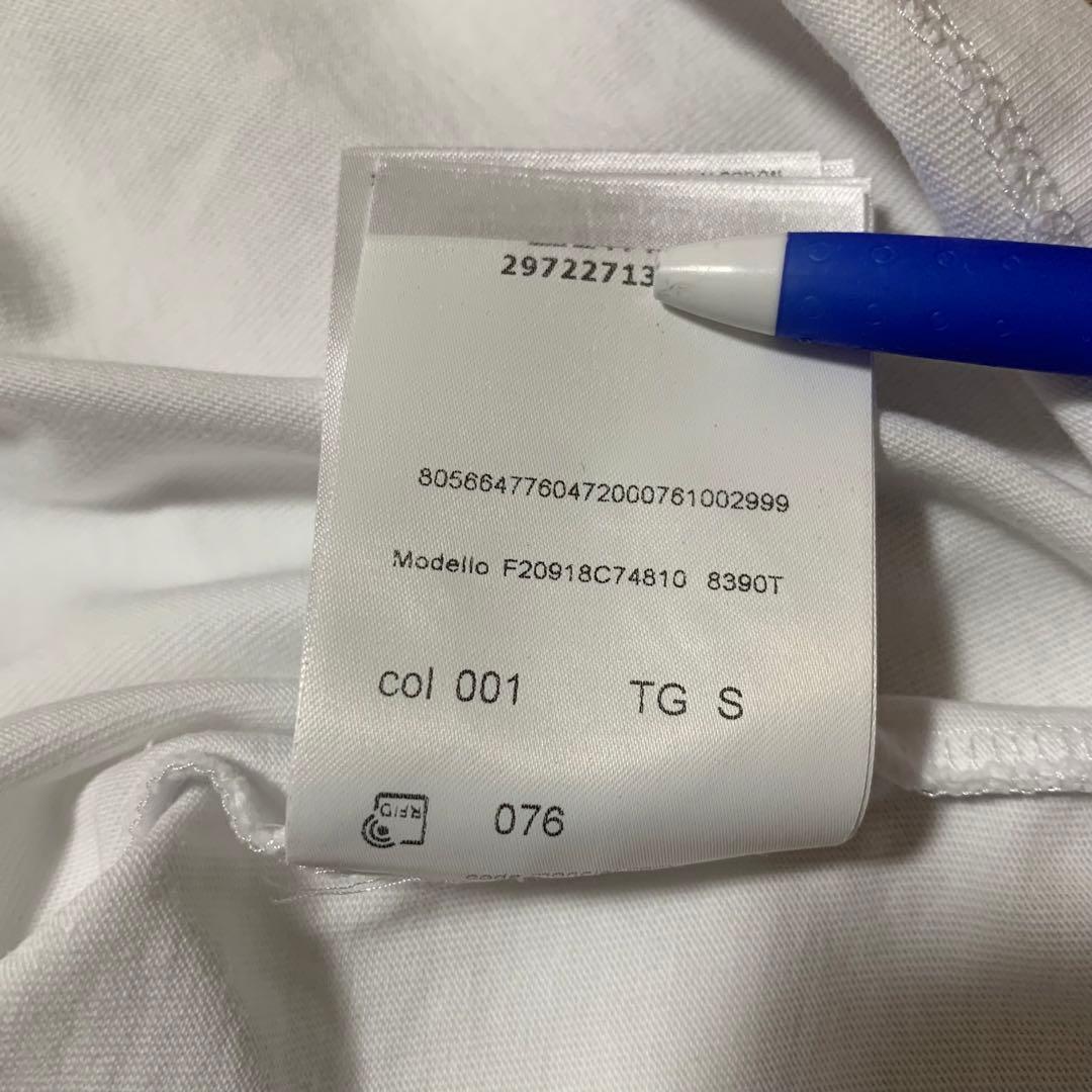 極美品　MONCLER Tシャツ　S　ホワイト　国内正規品　3S680