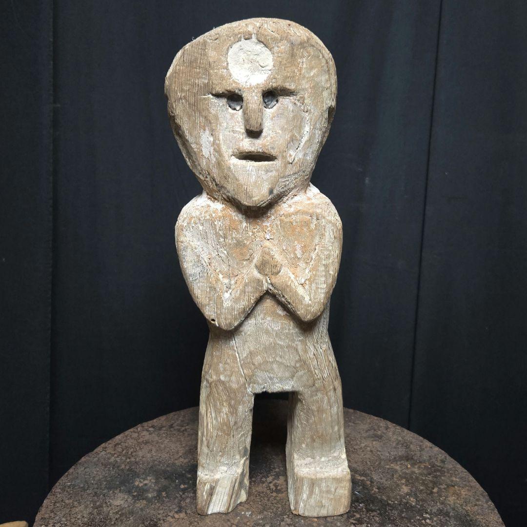 T*o様 大々特価スタート！ネパール？祈りの像？彫像木彫り像プリミティブアート