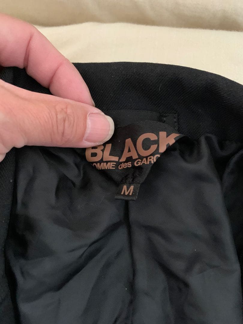 COMME des GARÇONS BLACK ポリ縮絨ジャケット M ブラック
