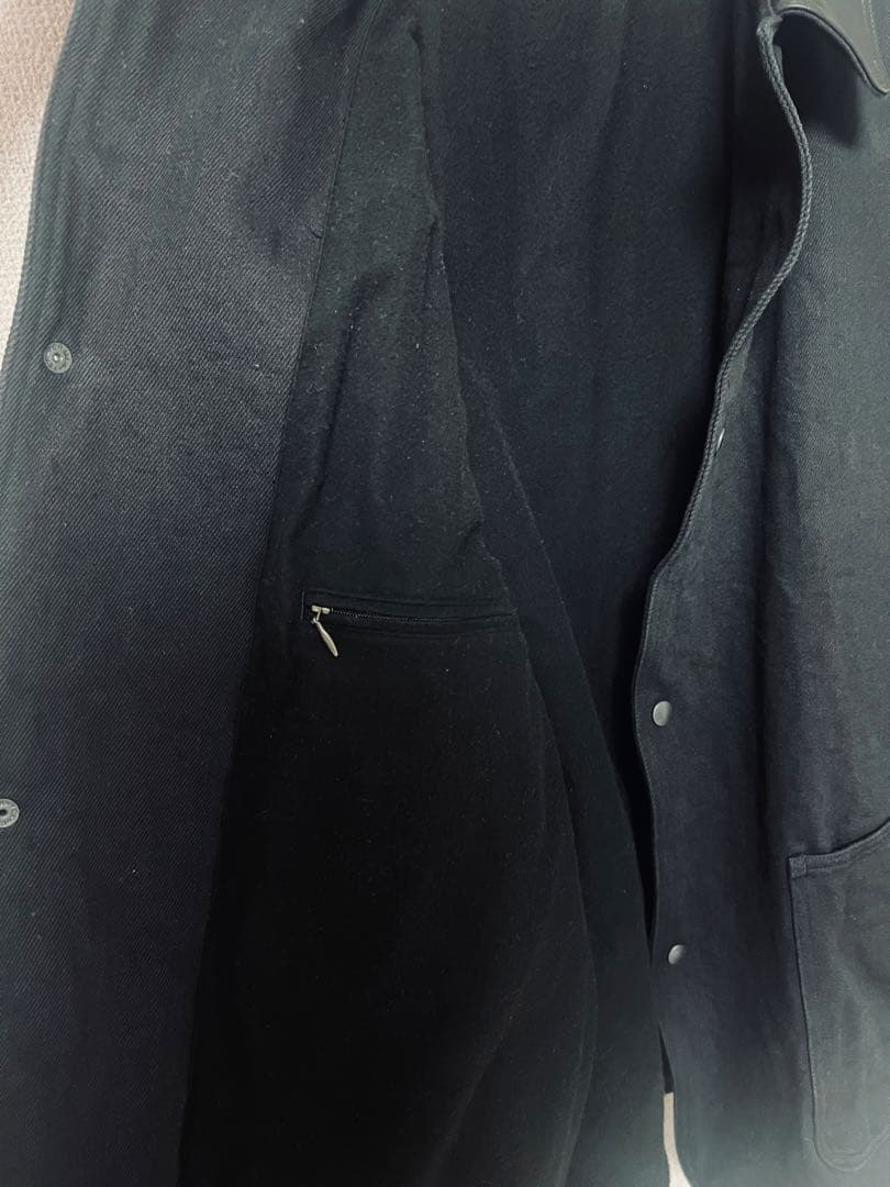 25aw COMOLI デニム レザー ワーク ジャケット SIZE3