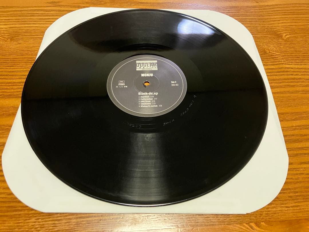 MONJU Black de.ep LP 12インチ ステッカー付き