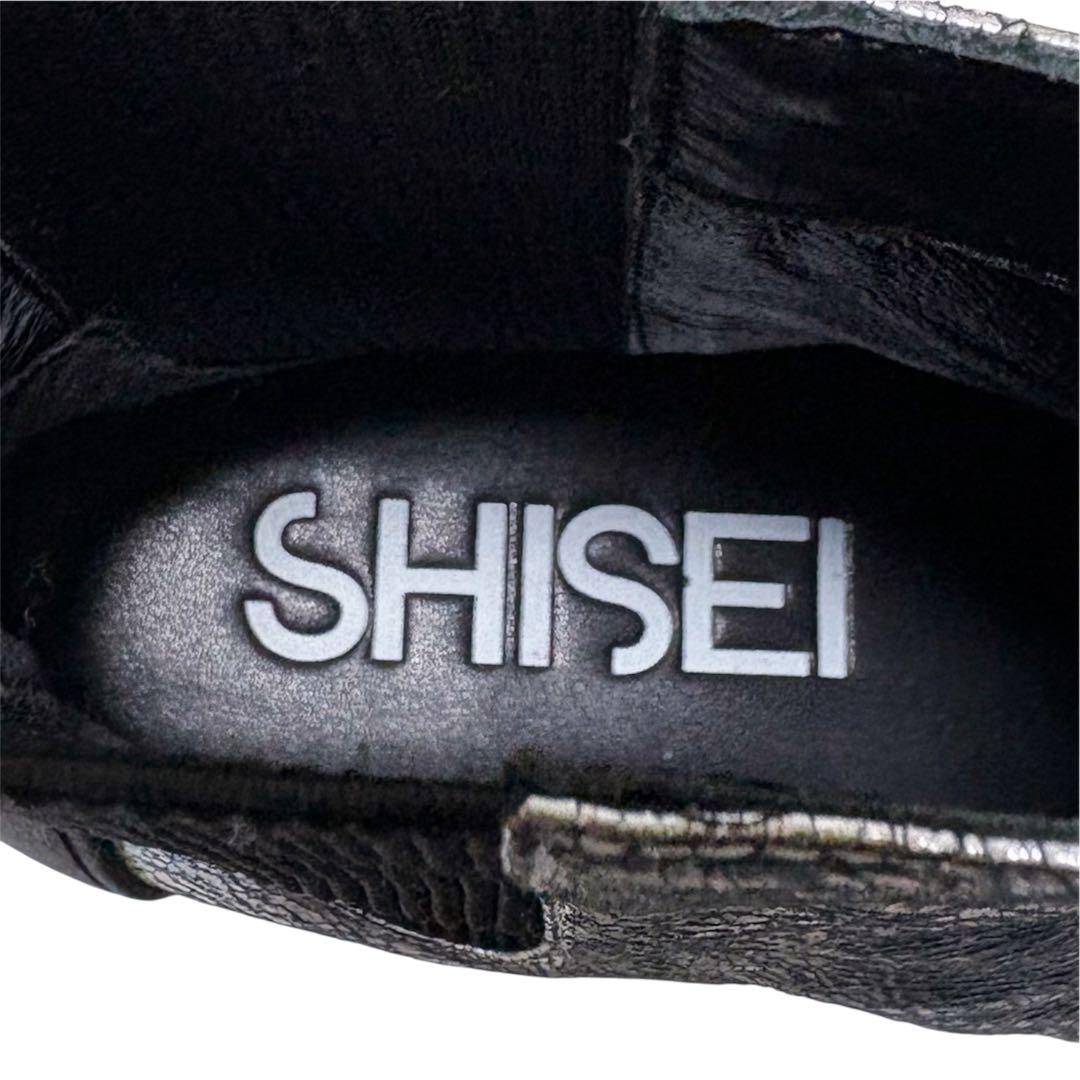 美品　SHISEI　シーセイ　ADORE取扱　レザー　サイドゴアブーツ　シルバー