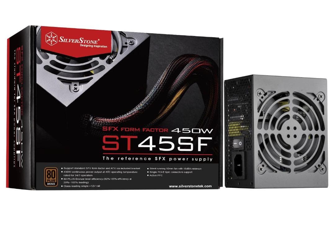 SilverStone ST450SF 450W SFX 電源ユニット V3.0